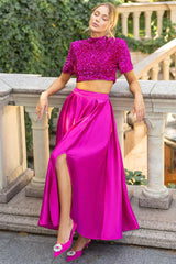 Aisha Sequin Bow Lace Up Set